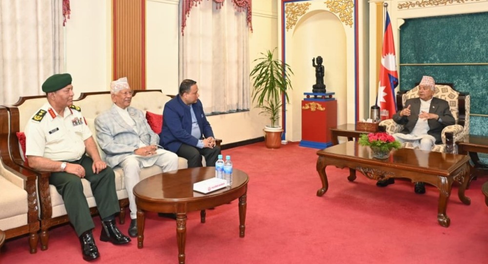 दसैँअघि भोटेकोशीमा सडक सञ्चालन गर्न सरकारलाई राष्ट्रपतिको आग्रह