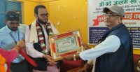 मा.वि. शाहपुर्वाका अवकाश प्राप्त प्र.अ. खाँलाई विदाई