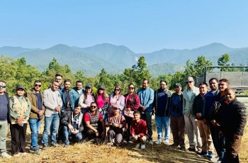 पर्यटन बोर्डको टिमसहित भारत र नेपालका पत्रकारले गरे बाँके निकुञ्जमा सफारी