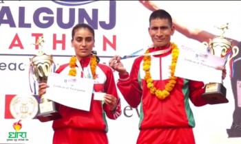 नेपालगन्ज म्याराथनको उपाधि खड्कालाई, हाफ म्याराथनमा पुर्णलक्ष्मी