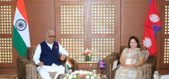 परराष्ट्रमन्त्री डा राणा र भारतीय वातावरण मन्त्रीबीच भेट