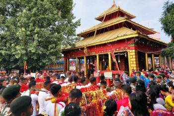 नवरात्रको आज सातौं दिन, भित्र्याइँदै फूलपाती