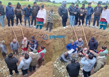 बैजनाथ-६ वडा कार्यालय भवन शिलान्यास, गाउँपालिका अध्यक्ष शाहीद्धारा पुजा 