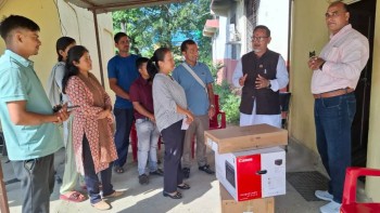 आन्दोलनबाट क्षतिग्रस्त ईलाका प्रशासनलाई बैजनाथ गाउँपालिकाको सहयोग