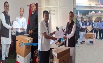 जेन–जी आन्दोलनबाट क्षतिग्रस्त कार्यालयलाई बैजनाथ गाउँपालिकाको सहयोग