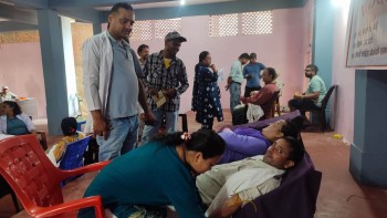 कांग्रेस बाँकेको रक्तदानबाट ४५ पिन्ट रगत संकलन 