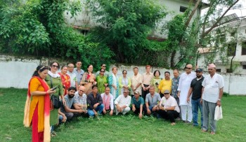 मंगलप्रसाद मावि परिसरमा कांग्रेस क्षेत्र नम्बर २ को बृक्षारोपन