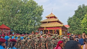 प्रशिद्ध शक्तिपीठ बागेश्वरी मन्दिरमा दसै फुलपाती भित्र्याइयो 