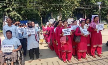 राप्ती सोनारी गाउँपालिका अनुदान शिक्षकको प्रर्दशन 