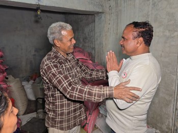 विकास र समृद्धिको लागि छातामा मतदान गर्न कमरुद्दिन राईको आग्रह