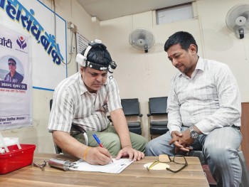 बाँकेका पत्रकारको नाक, कान तथा घाँटी स्वास्थ्य परीक्षण