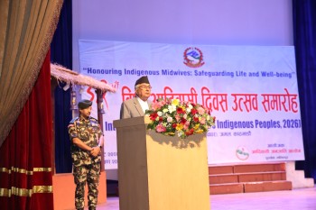 'आदिवासी जनजातिको विशिष्ट पहिचान र संस्कृति नेपालको राष्ट्रिय गौरव हो' : राष्ट्रपति
