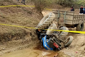 बैजनाथमा ट्याक्टर दुर्घटना, चालकको मृत्यु