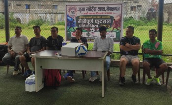 जुमा स्पोट्र्स क्लबको स्थापना दिवसमा मैत्रीपूर्ण फुटसल 