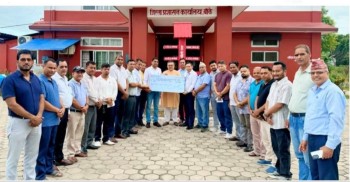 बाढी पीडितलाई उद्योग वाणिज्य संघले दियो ६ लाख