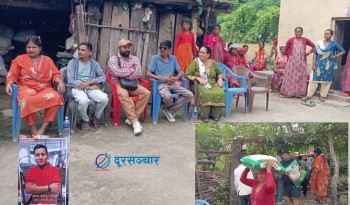 मनकारी वडाअध्यक्ष ओली, रसुवा बाढी पीडित  परिवारलाई खाद्यान्न सहयोग