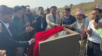 दौलतपुरघाट झोलुङ्गे पुलको शिलान्याश, दुई हजार घरधुरी लाभान्वित हुने