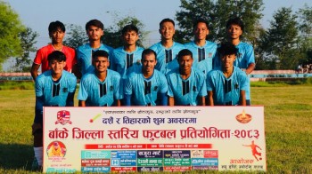 जिल्ला स्तरिय फुटबल प्रतियोगिता :  उपाधिका लागि न्यू डाँफे र जय किसन भिड्ने 