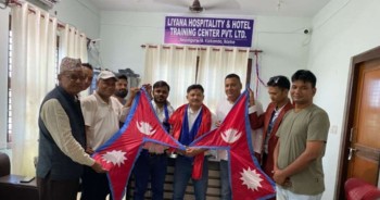 थाइल्याण्ड जान लागेका खेलाडीलाई लियानाको बिदाई