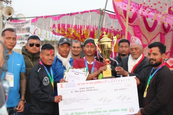 सृजना युवा स्पोर्ट्स क्लब ‘बी’ लाई प्रथम सृजना कप फुटबलको उपाधि