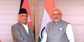 प्रधानमन्त्री ओली र भारतका प्रधानमन्त्रीबीच न्युयोर्कमा भेटवार्ता