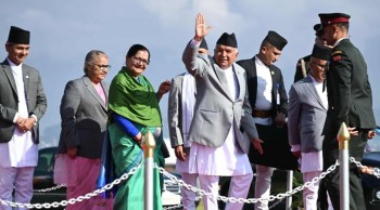 कतार भ्रमण सकेर राष्ट्रपति पौडेल स्वदेश फिर्ता