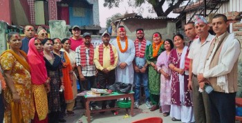 कांग्रेसका नवनिर्वाचित केन्द्रिय सदस्यद्धय कोइराला र काफ्लेलाई सम्मान 