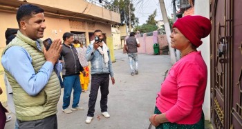 नेपालगन्ज र डुडुवाका मतदातामाझ उम्मेदवार राई 