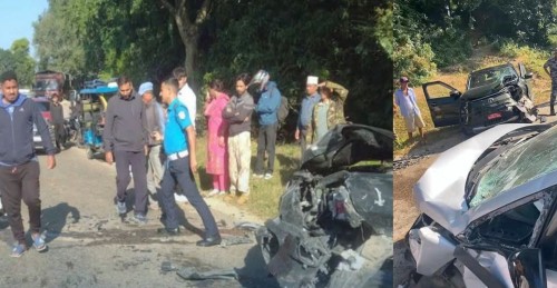 बाँकेको कुसुममा दुई कार आपसमा ठोक्किँदा एक जनाको मृत्यु
