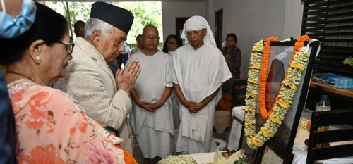 राष्ट्रपति पौडेलद्वारा श्रेष्ठको निधनप्रति गहिरो दुःख व्यक्त