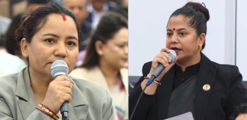 संसद्‌मा कांग्रेसका दुई सांसदको एउटै भाषण