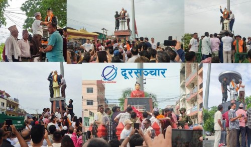 आन्दोलनमा ढालेका शालिक अनावरण, स्वर्गिय कोइरालाको पनि शालिक स्थापना 