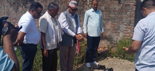 कांग्रेस नेपालगन्ज–१८ ले आफ्नै भवन बनाउँदै, औपचारिक रुपमा शिलान्यास
