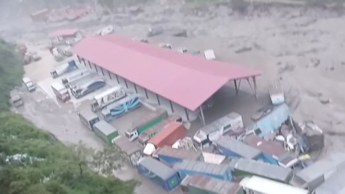 भोटेकोशी नदीमा बाढीले रसुवाको टिमुरे क्षेत्रमा ठुलो क्षति