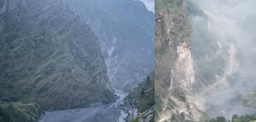 बूढीगण्डकीमा केही घर बगाएको आशंका, लेदोसहितको बाढी आयो
