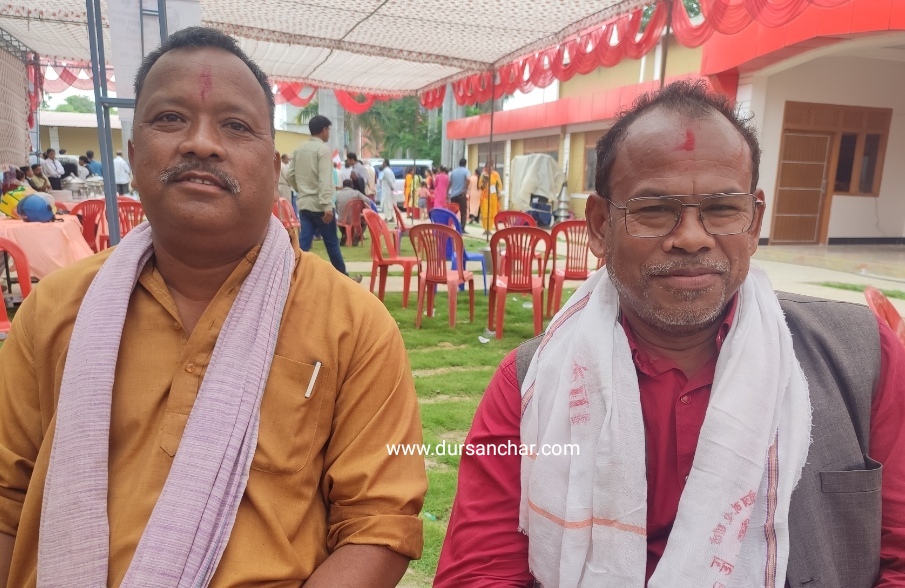 कांग्रेसमै फर्किए नागरिक उन्मुक्ति पार्टीका चन्तराम र लक्ष्मण